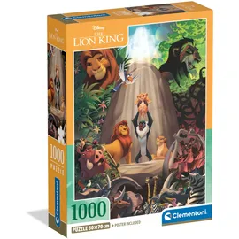 CLEMENTONI Der König der Löwen Puzzle - Puzzle 1000 Teile Erwachsene - Puzzle Erwachsene in 70 x 50 cm - Puzzle Disney von Clementoni 39902