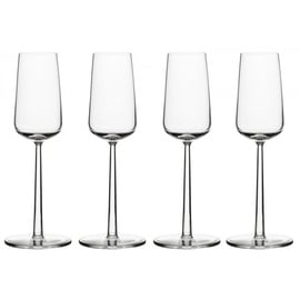 Iittala Essence 4 Champagnergläser, Glas, Transparent, 4 Stück (1er Pack), 4