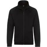 TRIGEMA Sweatjacke TRIGEMA "TRIGEMA Raglanjacke aus Sweat-Qualität", Herren, Gr. M, schwarz, 70% Baumwolle, 30% Polyester, casual, Sweatjacken