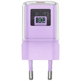 ACEFAST A53 Pd 30W Gan USB-C-Ladegerät mit Anzeige – Lila