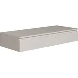 Selsey Bemmi – Hängeschreibtisch / Schminktisch mit Schubladen, Greige, 120 cm - Taupe