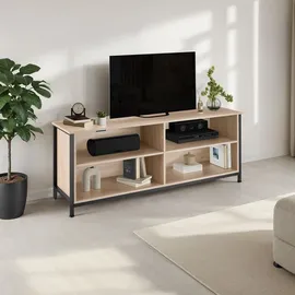 Tectake Sideboard 147 x 41 x 60,5 cm Braun