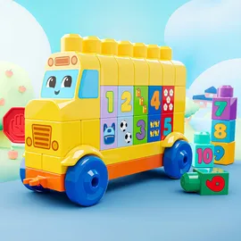 MEGA BLOKS Bau und lern Bus 45-tlg. JKG34