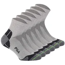 Fila Quarter Multisport Socken 6er Pack Grau 39-42