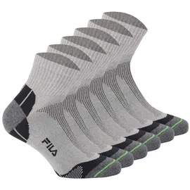 Fila Quarter Multisport Socken 6er Pack Grau 39-42