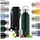 Thermosflasche 1L doppelwandige Trinkflasche Edelstahl 1L Isolierflasche 1L frei Edelstahl Trinkflasche Teeflasche Trinkflasche 1L Sportflasche 1000ml Dark Green