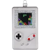 Inges Glas Spielkonsole Glas 11cm Christbaumschmuck Weihnachtskugeln Videospiel weiß bunt