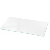 Gehärtet Glas Glastisch Rechteckig Tischplatte Für Esstisch Reines Weiß 125x50