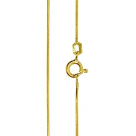 Ostsee-Schmuck Kette Schlange 0,8 mm Gold 333