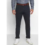 Indicode Stoffhose "Gower", Herren, Gr. 30, Länge 34, blau (navy), Web, Obermaterial: 98% Baumwolle, 2% Elasthan, unifarben, schmal normal, Hosen Stoffhose, Baumwollmischung, regular fit