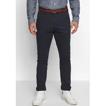 Indicode Stoffhose "Gower", Herren, Gr. 30, Länge 34, blau (navy), Web, Obermaterial: 98% Baumwolle, 2% Elasthan, unifarben, schmal normal, Hosen Stoffhose, Baumwollmischung, regular fit