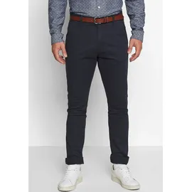 Indicode Stoffhose "Gower", Herren, Gr. 30, Länge 34, blau (navy), Web, Obermaterial: 98% Baumwolle, 2% Elasthan, unifarben, schmal normal, Hosen Stoffhose, Baumwollmischung, regular fit