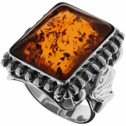 Fingerring OSTSEE-SCHMUCK "Ostsee-Schmuck Ring Fischland 18x15 mm Ring Fischland 18x15 mm" Gr. 68, silber (silberfarben), Fingerringe, Damen, Gr. 68 (21,7), Silber 925 (Sterlingsilber)