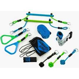 Donic Schildkröt Schildkröt Jungle Line Starter Set, Hangelparcours-Set mit 7 Hindernisse, Länge: 11m