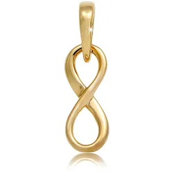 Elli PREMIUM Infinity Unendlichkeits-Symbol Edel 585 Gelbgold OneSize Damen 