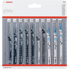 Bosch Accessories 2607011170 Stichsägeblatt-Set Wood and Metal, 10-teilig