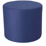 jan kurtz Pouf Rondo Polyester 50 x 42 x 50 cm Blau