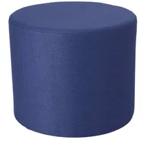 jan kurtz Pouf Rondo Polyester 50 x 42 x 50 cm Blau