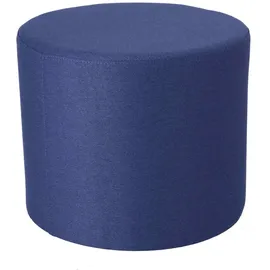jan kurtz Pouf Rondo Polyester 50 x 42 x 50 cm Blau