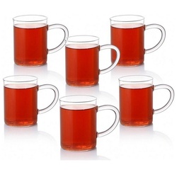 Özberk Gläser-Set Ceylon, Glas, 6 x Teegläser 6er Set Ceylon 220ml weiß