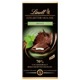 edelbitter mousse Minze Schokoladentafel 150 g