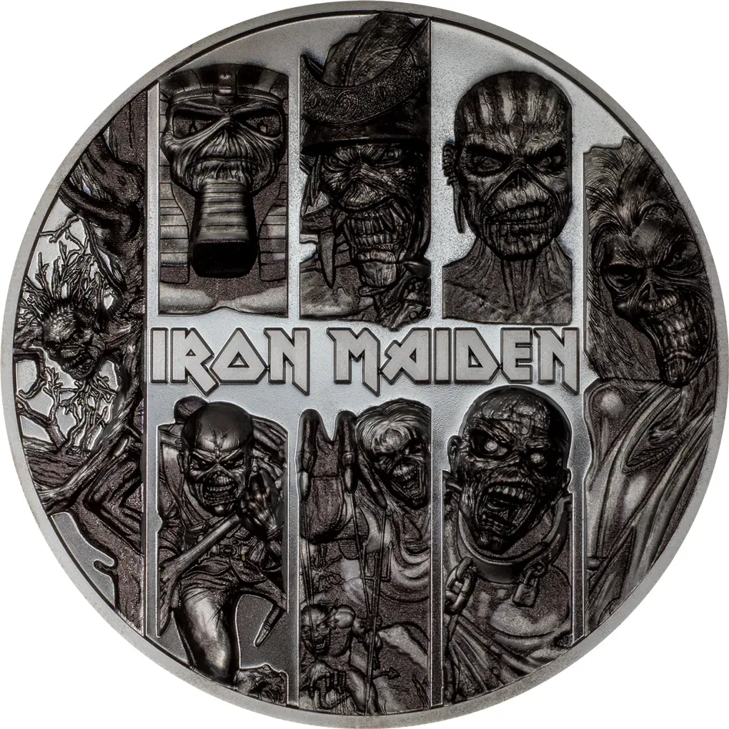 3oz Silbermünze "Iron Maiden - Eddie"