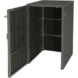 MCW Mülltonnenverkleidung J28 117 x 80 x 105 cm grau