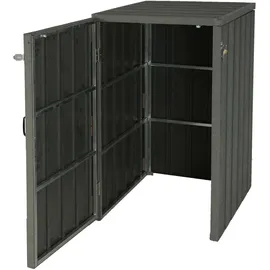 MCW Mülltonnenverkleidung J28 117 x 80 x 105 cm grau