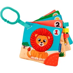 Greifspielzeug RAVENSBURGER "Play+ Mein allererstes Spielbuch: Zahlen und Farben (Stoffbuch)", bunt, Greifspielzeug, KinderB:13cm H:13cm, B:13cm H:13cm