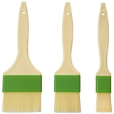 Set mit 3 vielseitigen Backpinseln, PP, Backpinsel, Ölpinsel, Backutensilien, Kochpinsel, geeignet für Kuchen, Brot