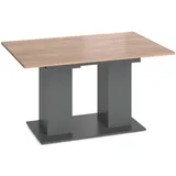 Vicco Dix 140 x 76 x 90 cm anthrazit/goldkraft Eiche