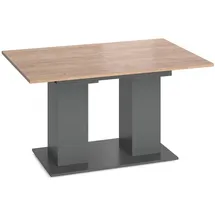 Vicco Dix 140 x 76 x 90 cm anthrazit/goldkraft Eiche