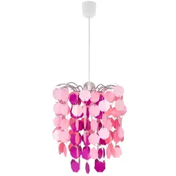 RGB LED Hängeleuchte, rosa-pink, Fernbedienung
