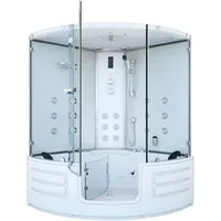 AcquaVapore Dampfdusche Whirlpool Dusche Duschkabine K70-WS-EH 150x150cm