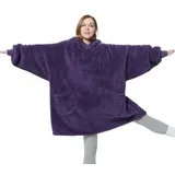 BEDSURE Hoodie Decke mit Ärmeln - Tragbare Decke zum Anziehen Erwachsene Kuschelpullover, Warm Kuscheldecke mit Ärmeln weich Ärmeldecke als Geschenke für Frauen Freundin Mütter