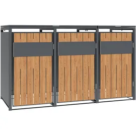 Westmann Mülltonnenbox Varius 3 198 x 116 cm grau