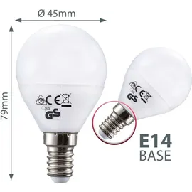 B.K.Licht LED Leuchtmittel 50-LMF-007-05 5W E14 warmweiß 5 St.