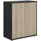 CARO-Möbel Kommode Sideboard Schrank Tommy Esche grau/Sonoma Eiche, Holzwerkstoff, Mode, 60x70x30 cm, Wohnzimmer, Kommoden - Sideboards, Highboards