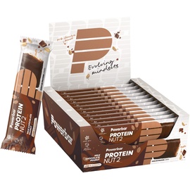 PowerBar Protein Nut2 Milk Chocolate Peanut - 12x(2x22,5g) - High Protein Riegel - zuckerarm