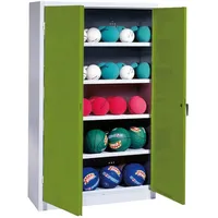 C+P Ballschrank mit Vollblech-Flügeltüren (Typ 3), HxBxT 195x150x50 cm,