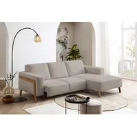 exxpo - sofa fashion »Starr, modern und klassisches Design, hochwertige Verarbeitung, bequem«, L-Form, wahlw. elektrische Sitztiefenverstellung, Massivholzfüße