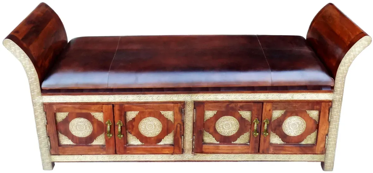 Orientalisches Sitzbank Massivholz Moha 1