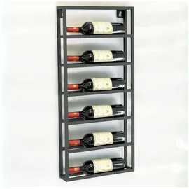 DanDiBo Ambiente Weinregal Wand Metall 96603 Schwarz