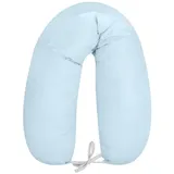 KIKKABOO Stillkissen Dream Big 150 cm lang, 100% Baumwolle, Bezug abnehmbar blau