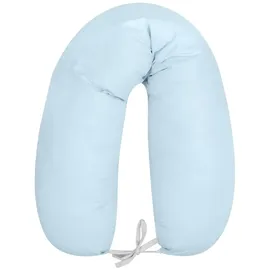 KIKKABOO Stillkissen Dream Big 150 cm lang, 100% Baumwolle, Bezug abnehmbar blau