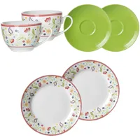 Ritzenhoff & Breker Shanti Doppio Kaffeeservice 6-tlg. grün