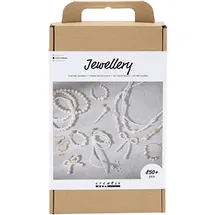 Creativ Company Kreativ Mix Schmuck Halsketten Armbänder Ohrringe Vergoldet Perlmuttweiß