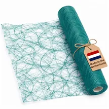 DecoHomeTextil Heimtextilmanufaktur DecoHomeTextil Deco Netz Tischläufer Türkis 30 cm x 25 Meter