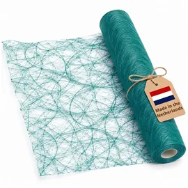DecoHomeTextil Heimtextilmanufaktur DecoHomeTextil Deco Netz Tischläufer Türkis 30 cm x 25 Meter