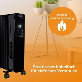 Tronitechnik Ölradiator TT OR 307 Schwarz 7 Rippen 1500W Drei Stufen WiFi